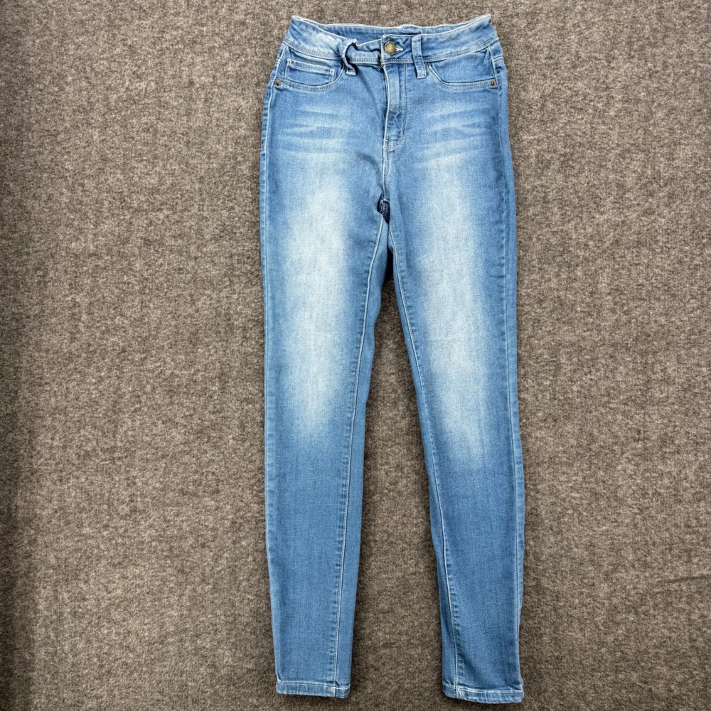 YMI Jeans USA Womens Size 5/27 Skinny High Rise Medium Wash Stretch Denim Ankle